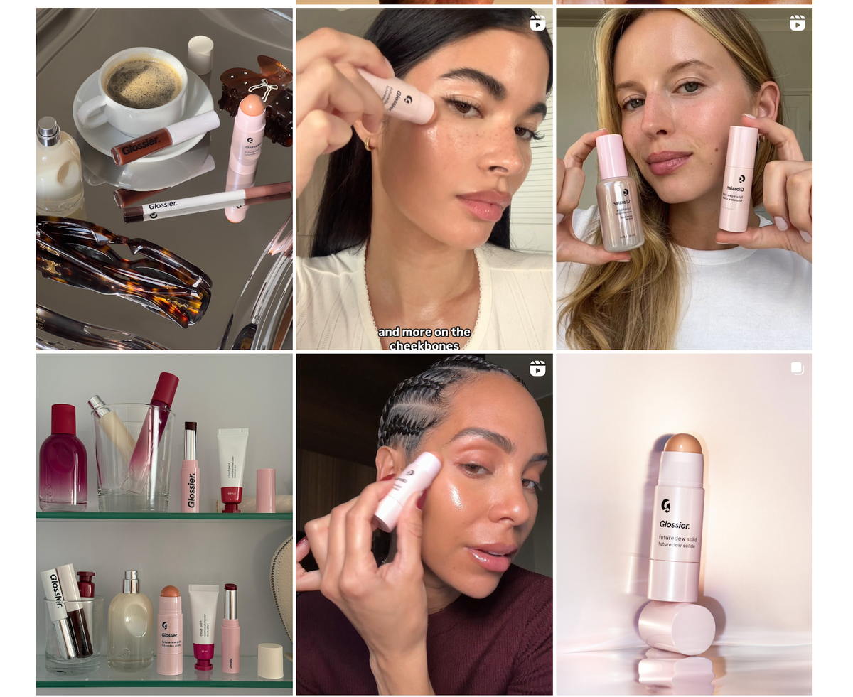1. Glossier - hero screenshot
