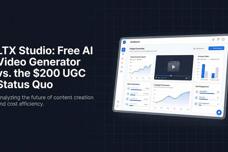 LTX Studio: Free AI Video Generator vs. the $200 UGC Status Quo