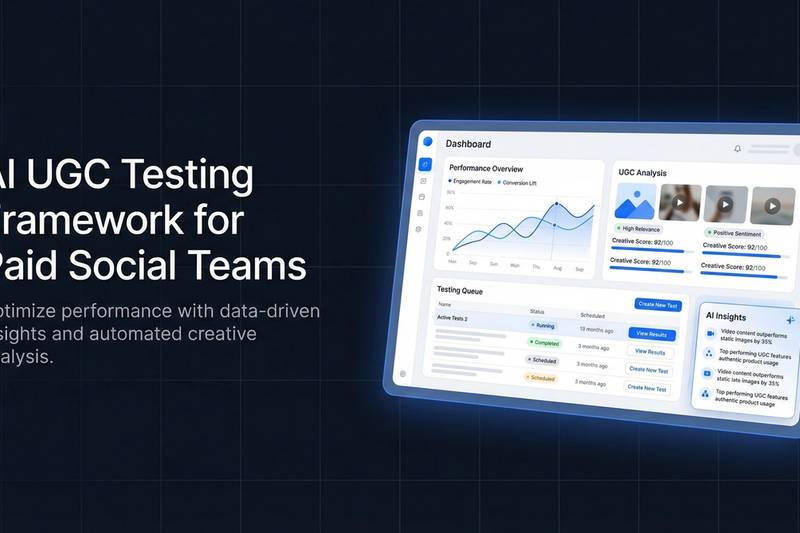 AI UGC Testing Framework for Paid Social Teams