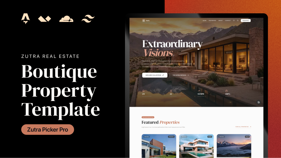Zutra Real Estate — Boutique Luxury Template