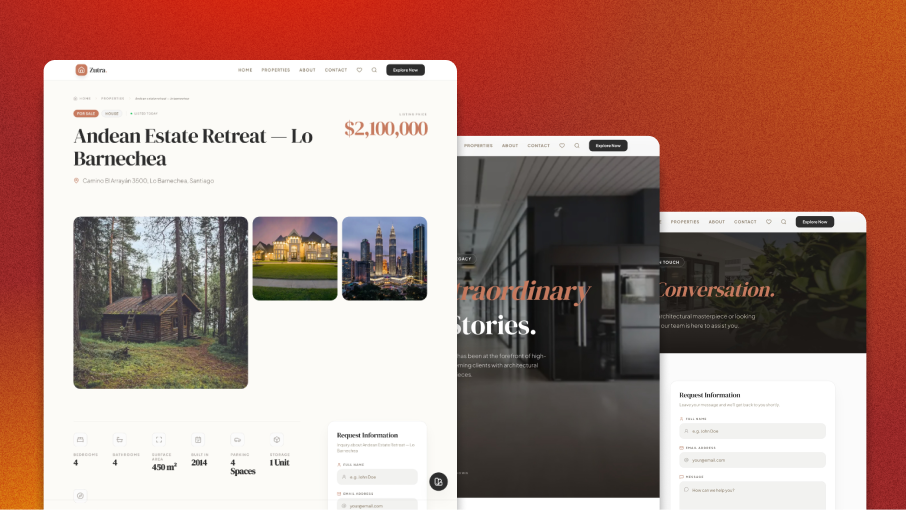 Zutra Real Estate — Boutique Luxury Template