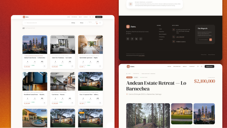 Zutra Real Estate — Boutique Luxury Template