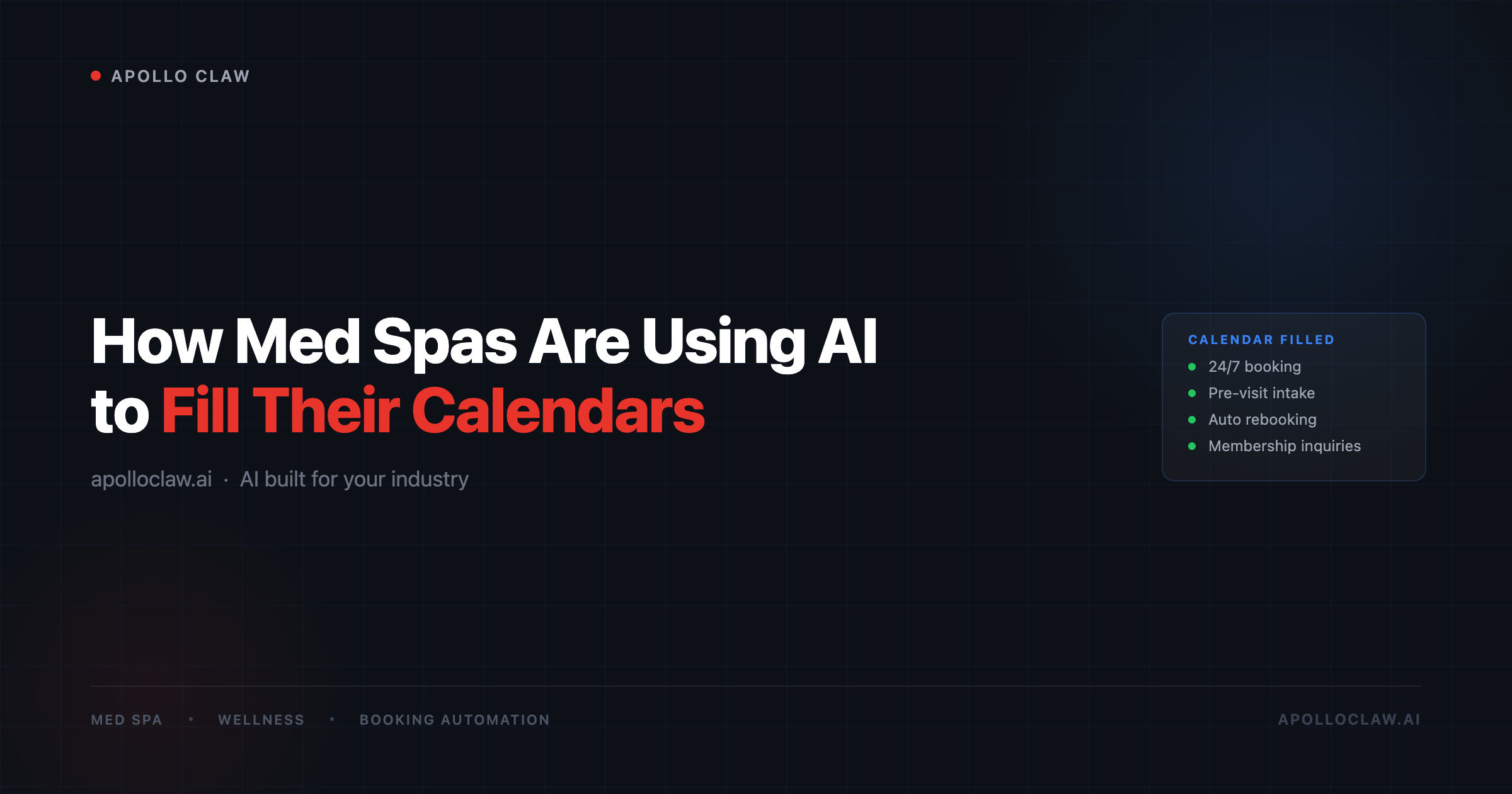 How Med Spas and Wellness Studios Are Using AI to Fill Their Calendars