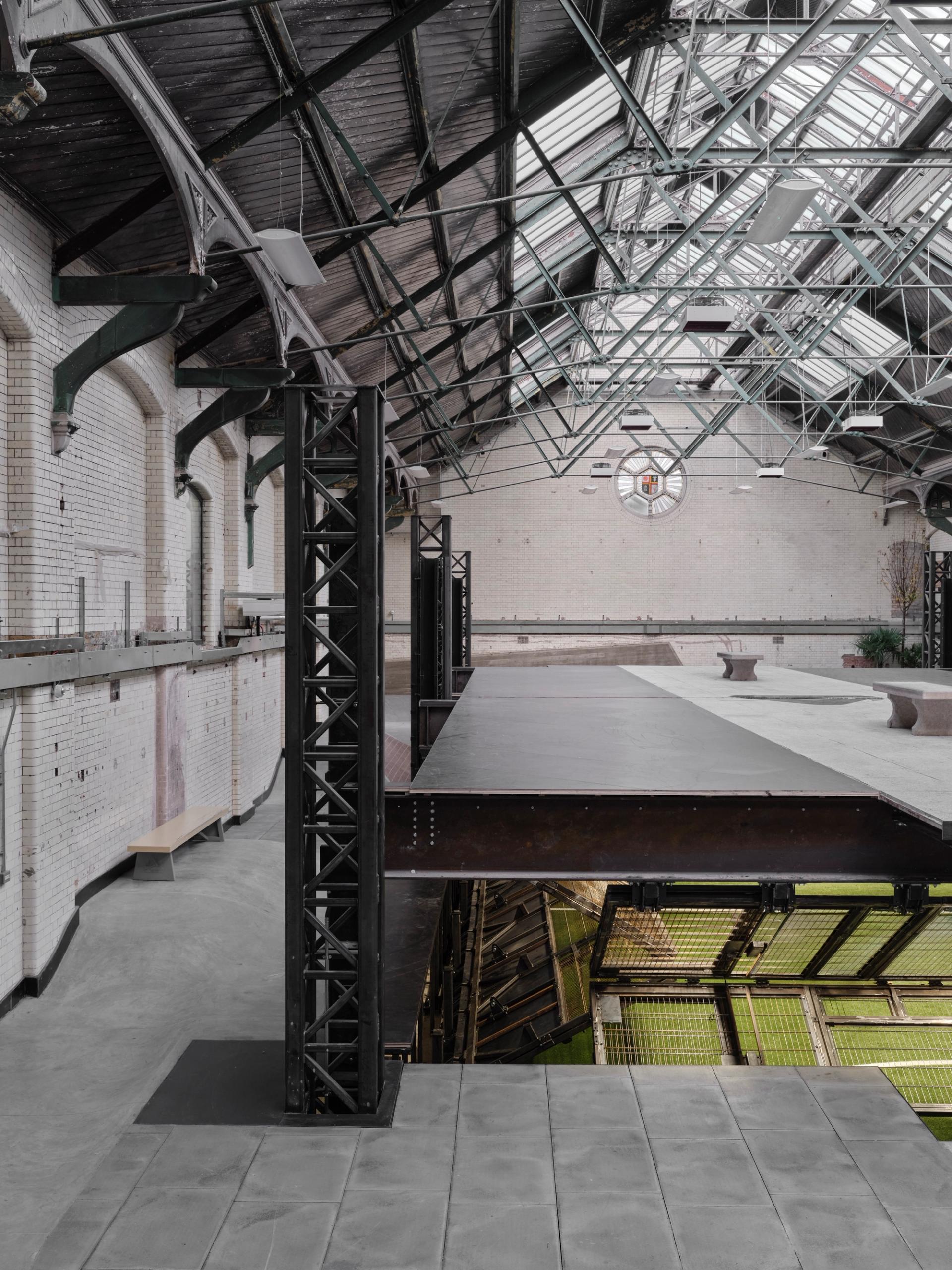 Manor Place football pitch and skatepark for Nike and Palace 