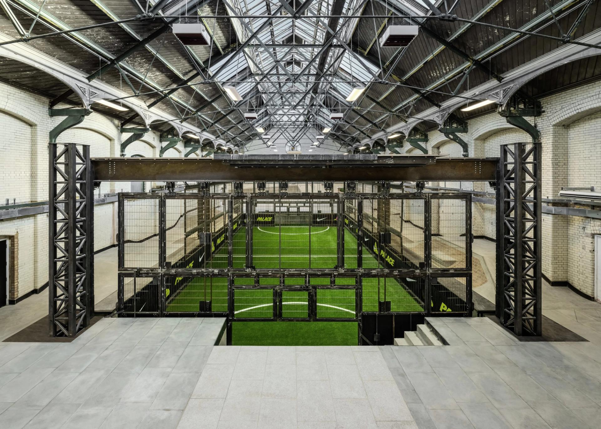 Manor Place football pitch and skatepark for Nike and Palace