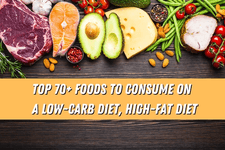 Top 70+ Foods to Consume on a Low Carb Diet, High Fat Diet card image