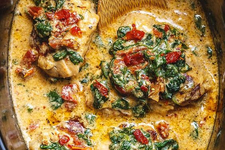 Tuscan Slow Cooker Chicken card image
