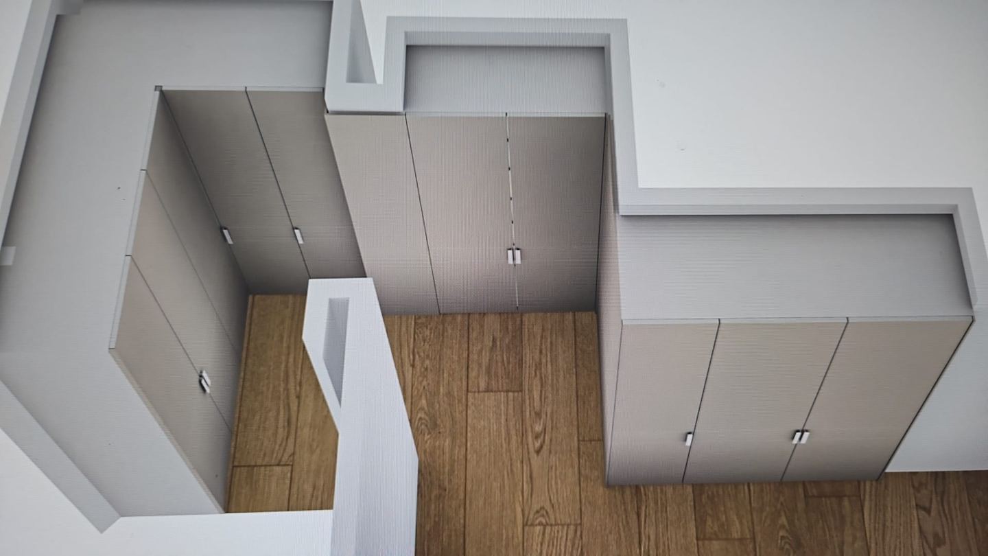 A study in 3D of the built-in joinery