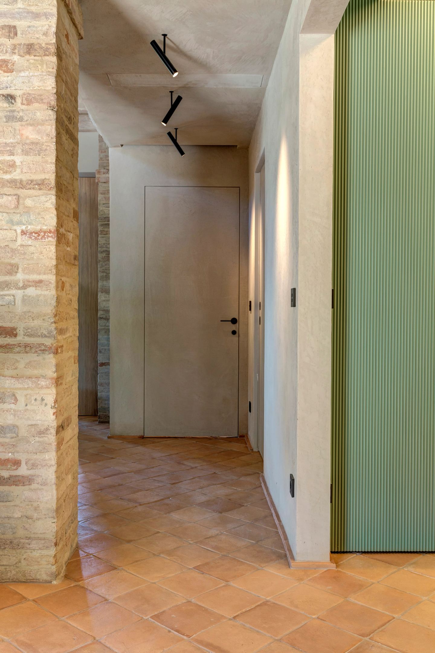 The doors closed along the corridor