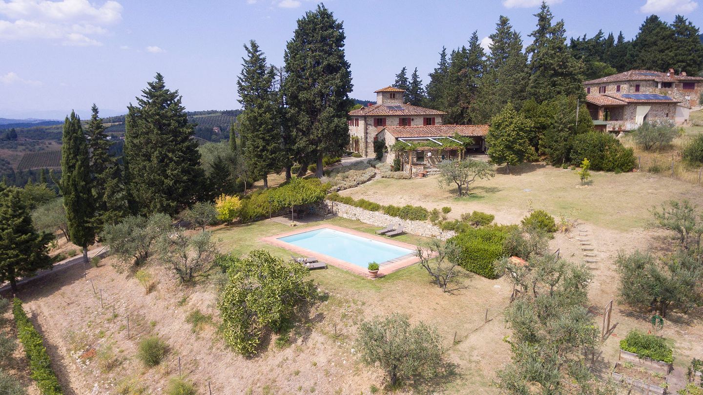 La casa sopra i suoi terrazzamenti
