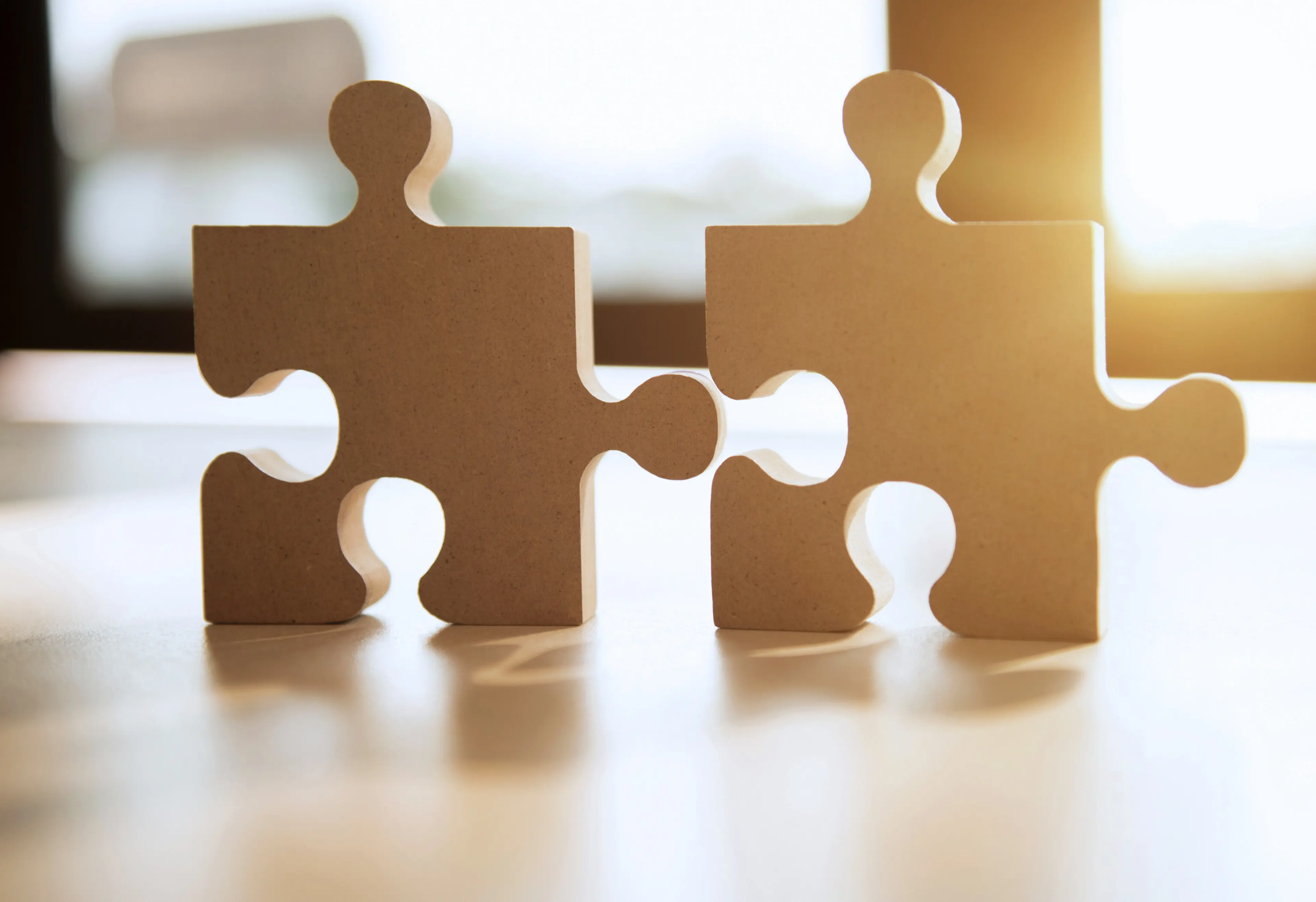 puzzle pieces fitting together