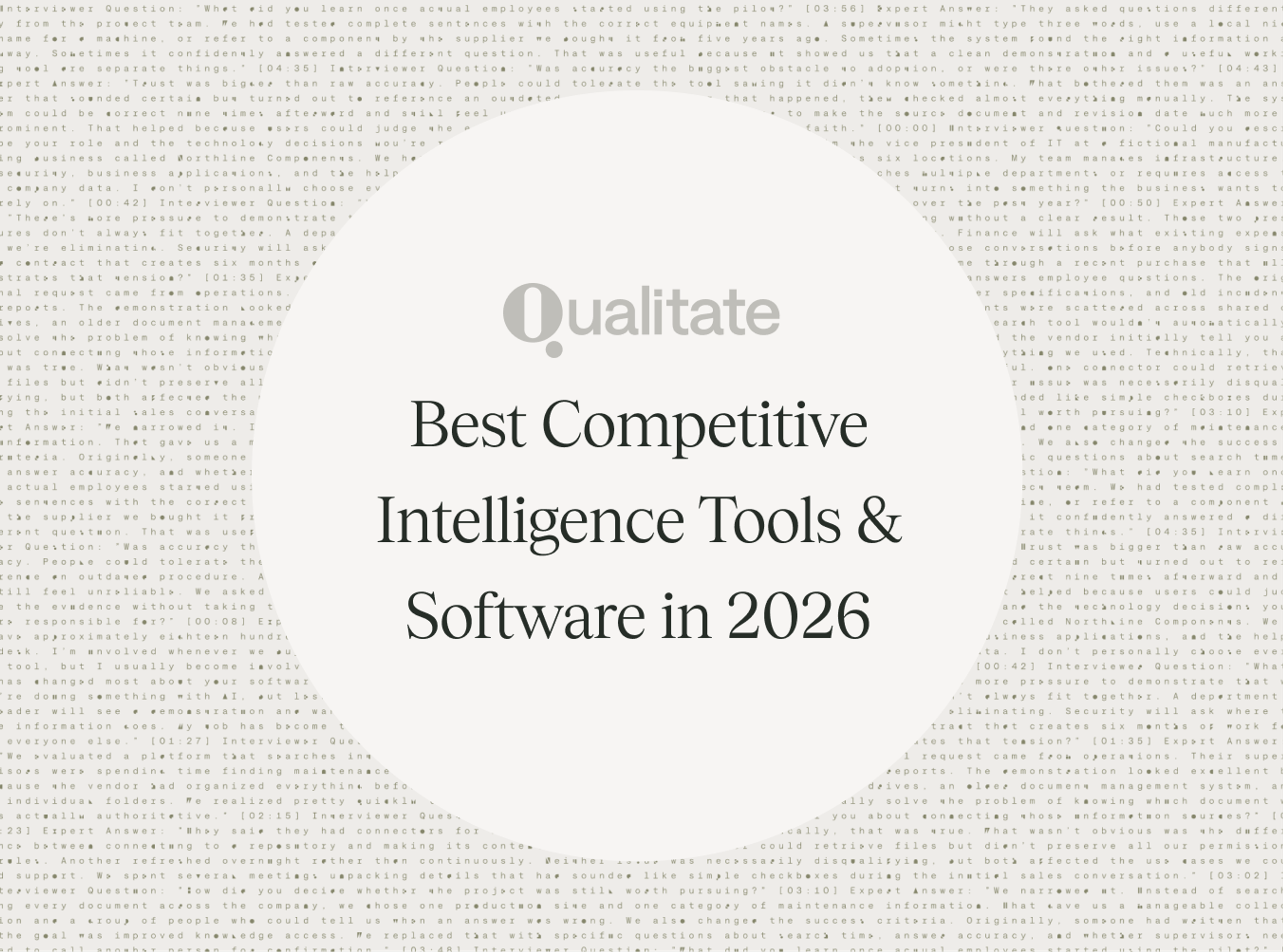 Best competitive intelligence tools 2026