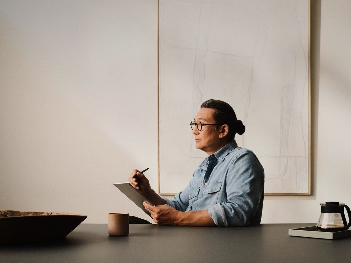Professional sharing insights during an interview