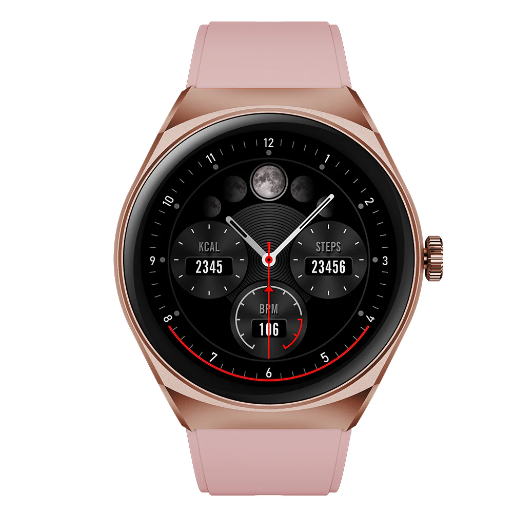 Smartwatch Reloj Kronos Trek STF Pantalla 1.38" Resistencia al agua IP67 Rosa - 7503044878886
