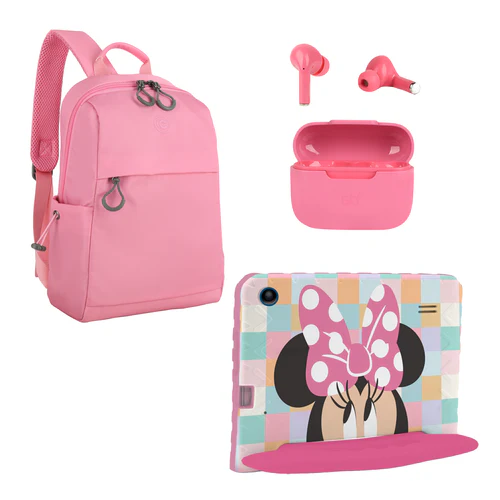 Kit Tablet Minnie 8" pulgadas + Crossbody +Audífonos TWS Multi - SKU:NB641