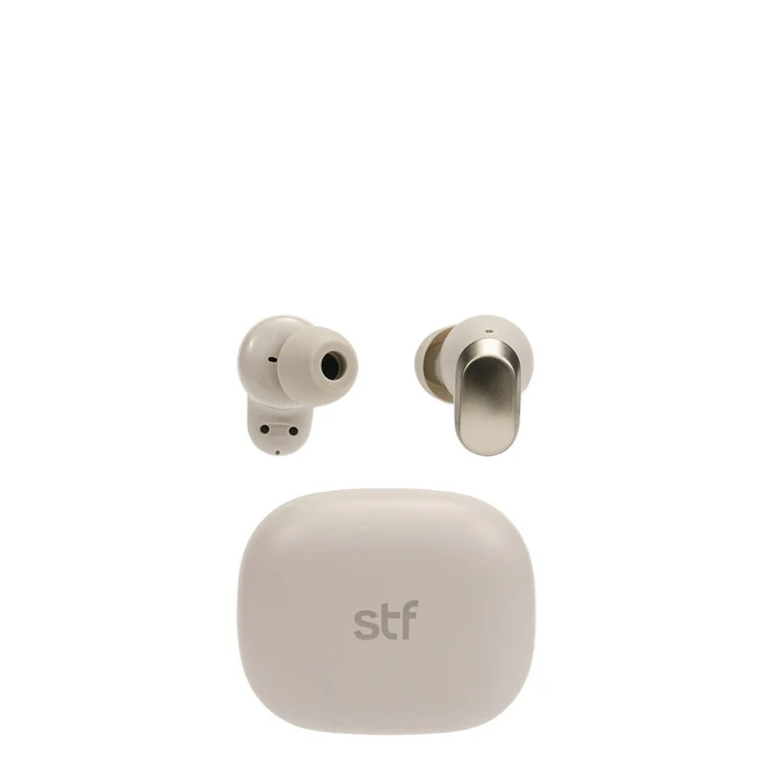 Audifonos Inalambricos Tws Cherry STF 36hrs Uso ENC Protección IPX4 Beige