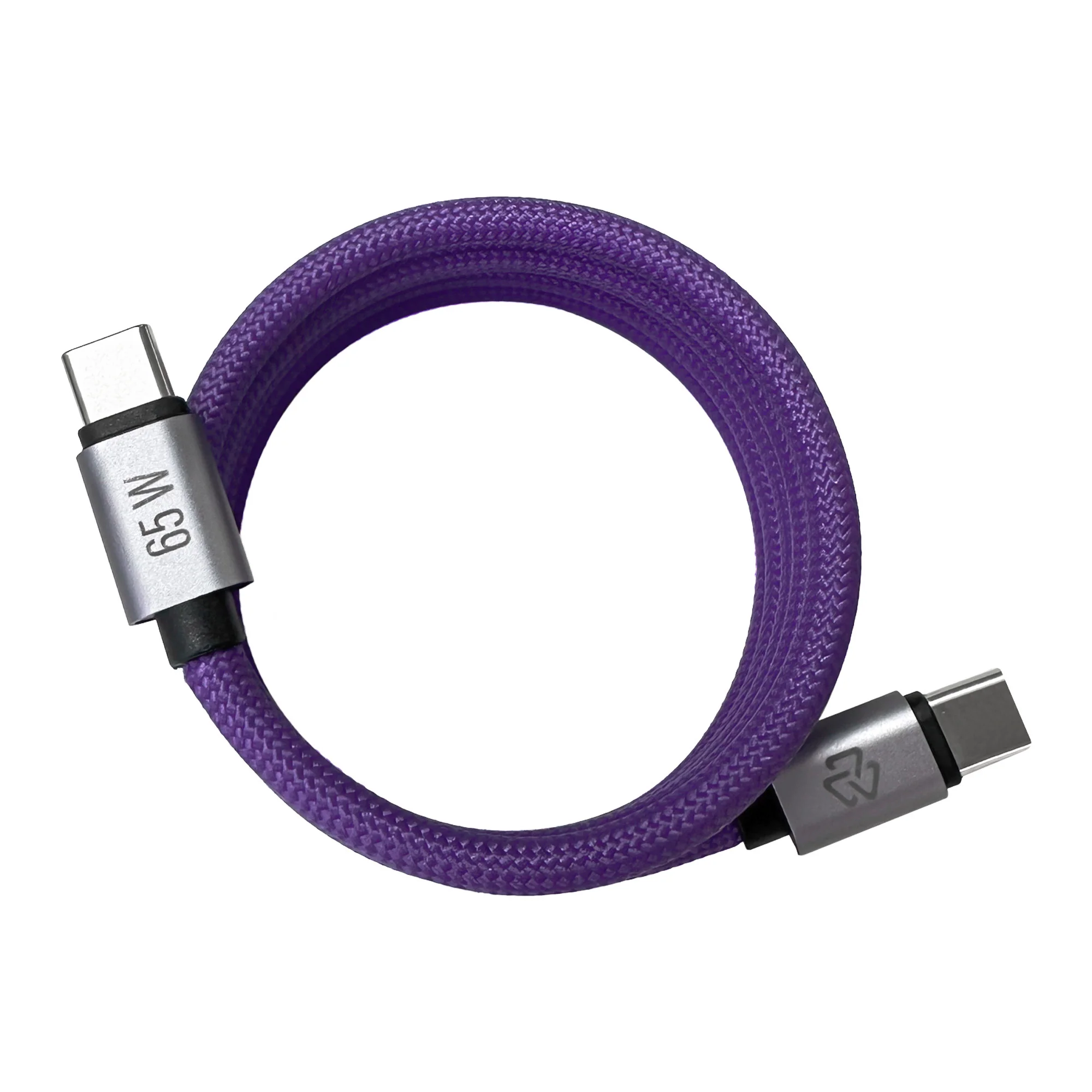 Cable Magnético Tipo C a Tipo C: Carga Rápida, 65W, Transferencia de datos, Morado - 7503056152387