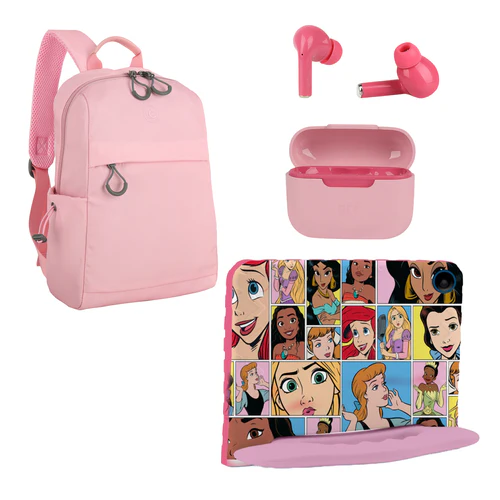 Kit Tablet Princesas 8" pulgadas + Crossbody + Audífonos TWS Multi - SKU:NB642