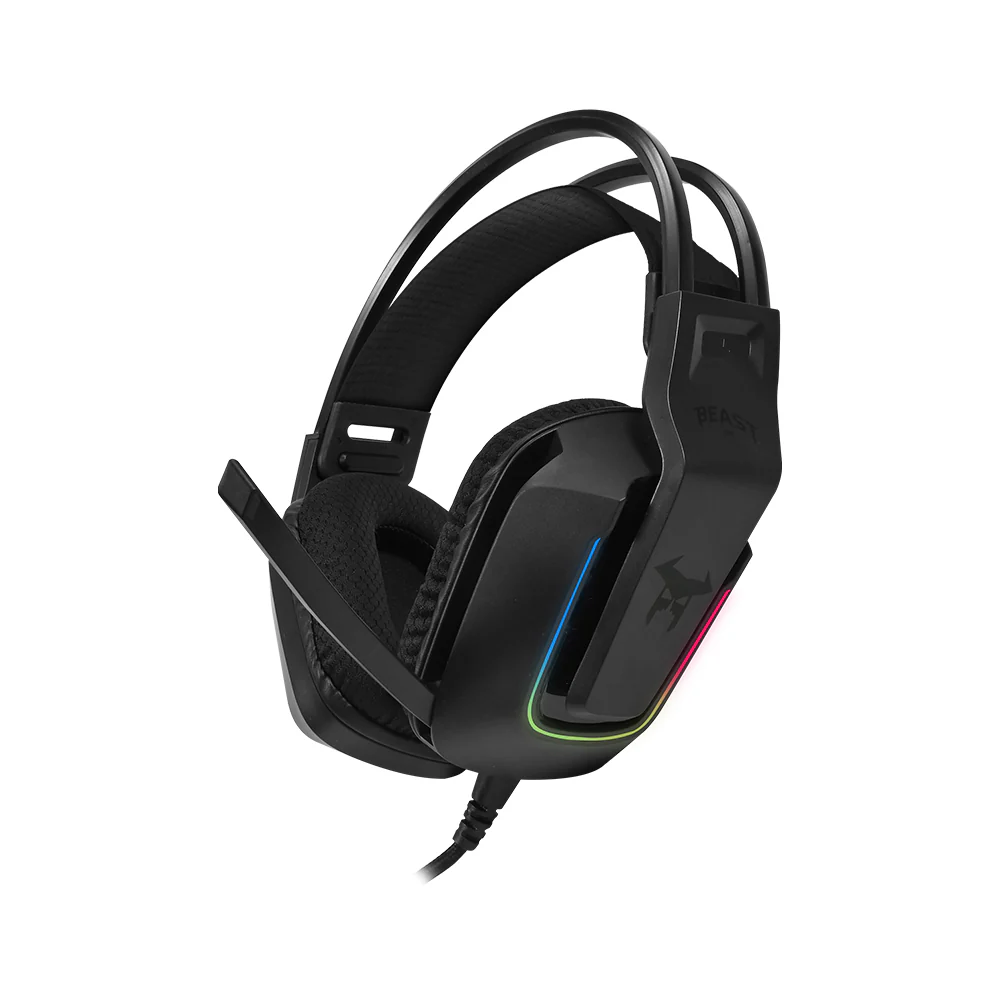 Audífonos Gamer Híbridos On ear Beast MSA-005: Videojuegos, Micrófono ajustable, Efecto aislamiento - 7503048377903