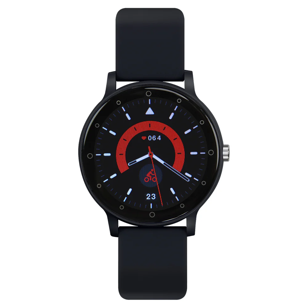 Smartwatch Reloj Kronos Insignia Round STF Pantalla 1.3" Resistencia al agua IP65 Negro - 7503055330182 