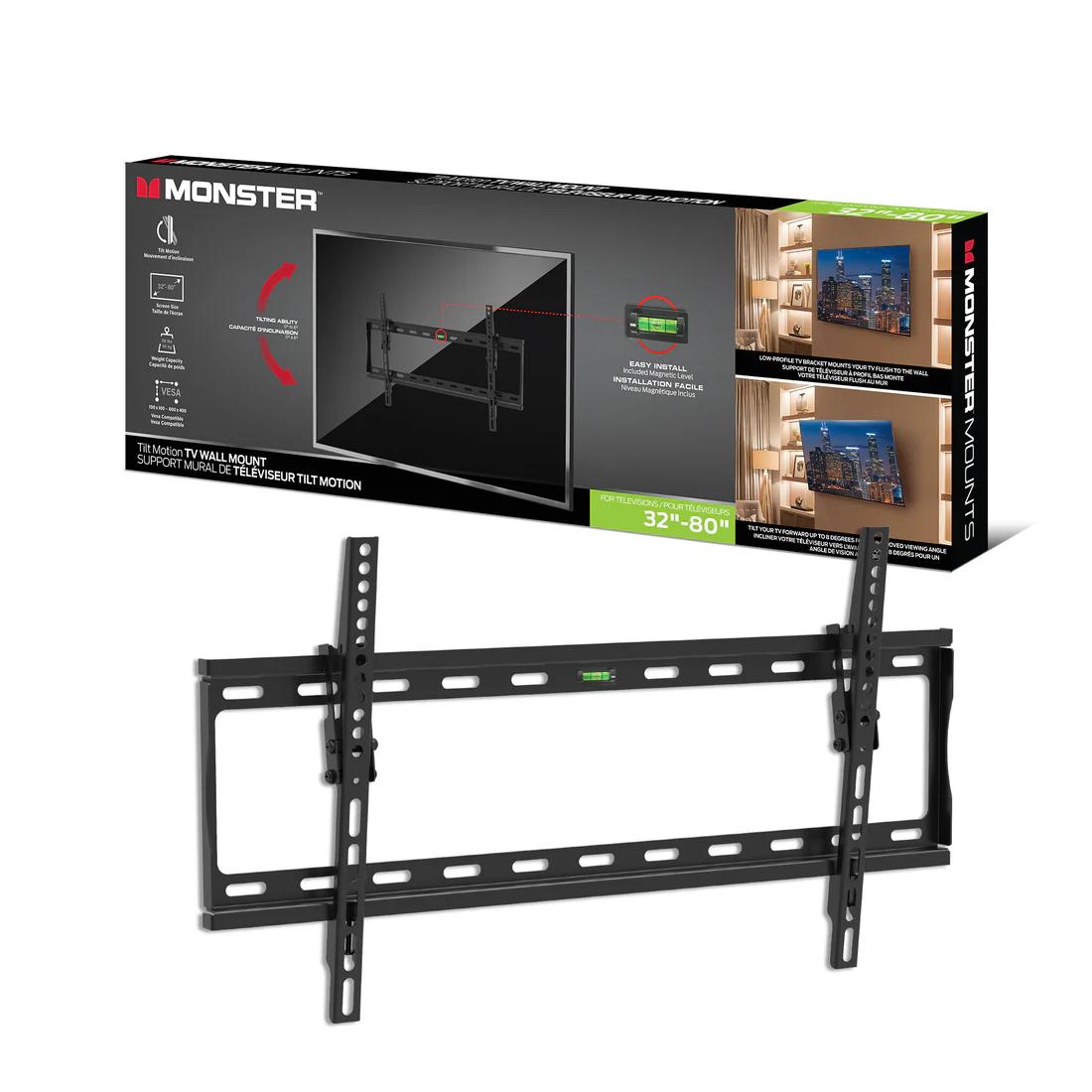 Soporte De Pared Para Television Monster 32 A 80 Pulgadas 1Und UPC - 52001
