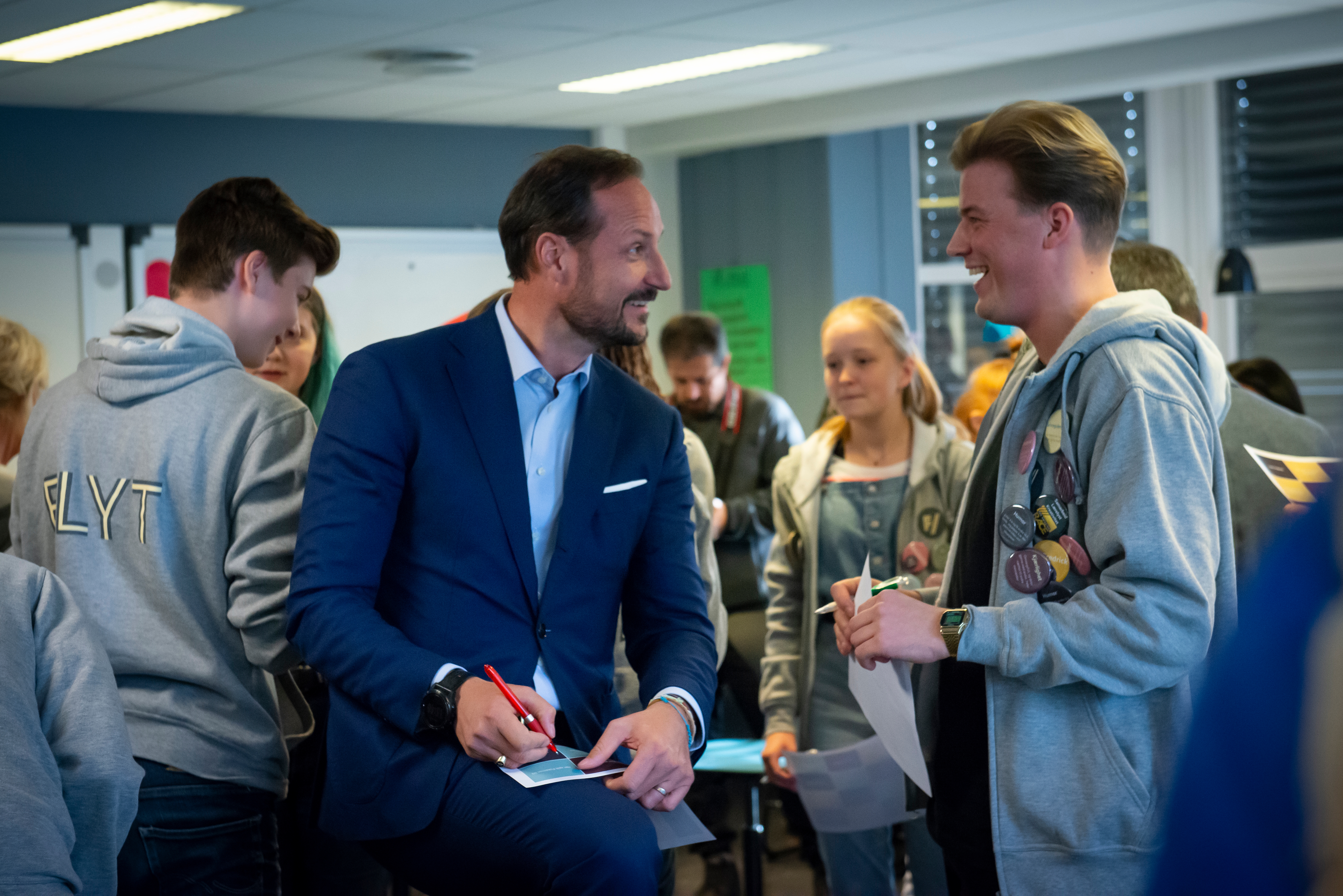 Kronprins Haakon på Flyt arrangement
