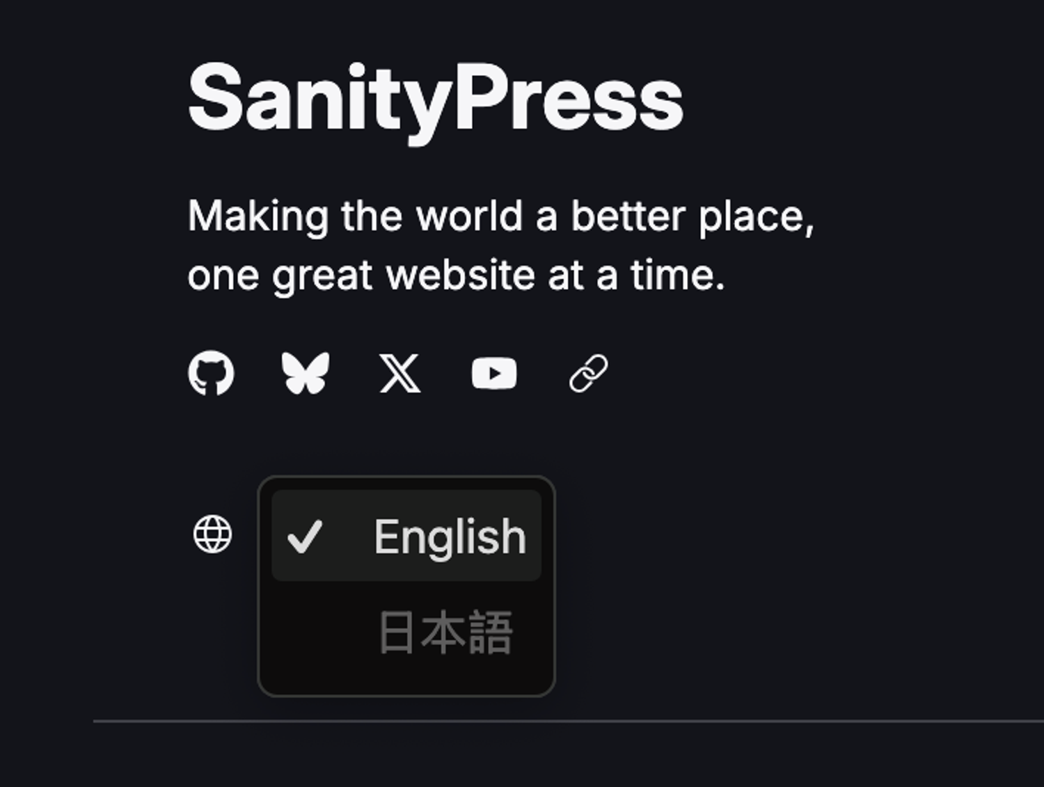 Language Switcher component