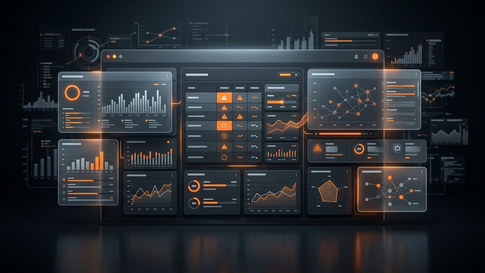 Abstract dark website audit dashboard for evaluating answer engine optimization services Abstract dark website audit dashboard for evaluating answer engine optimization services
