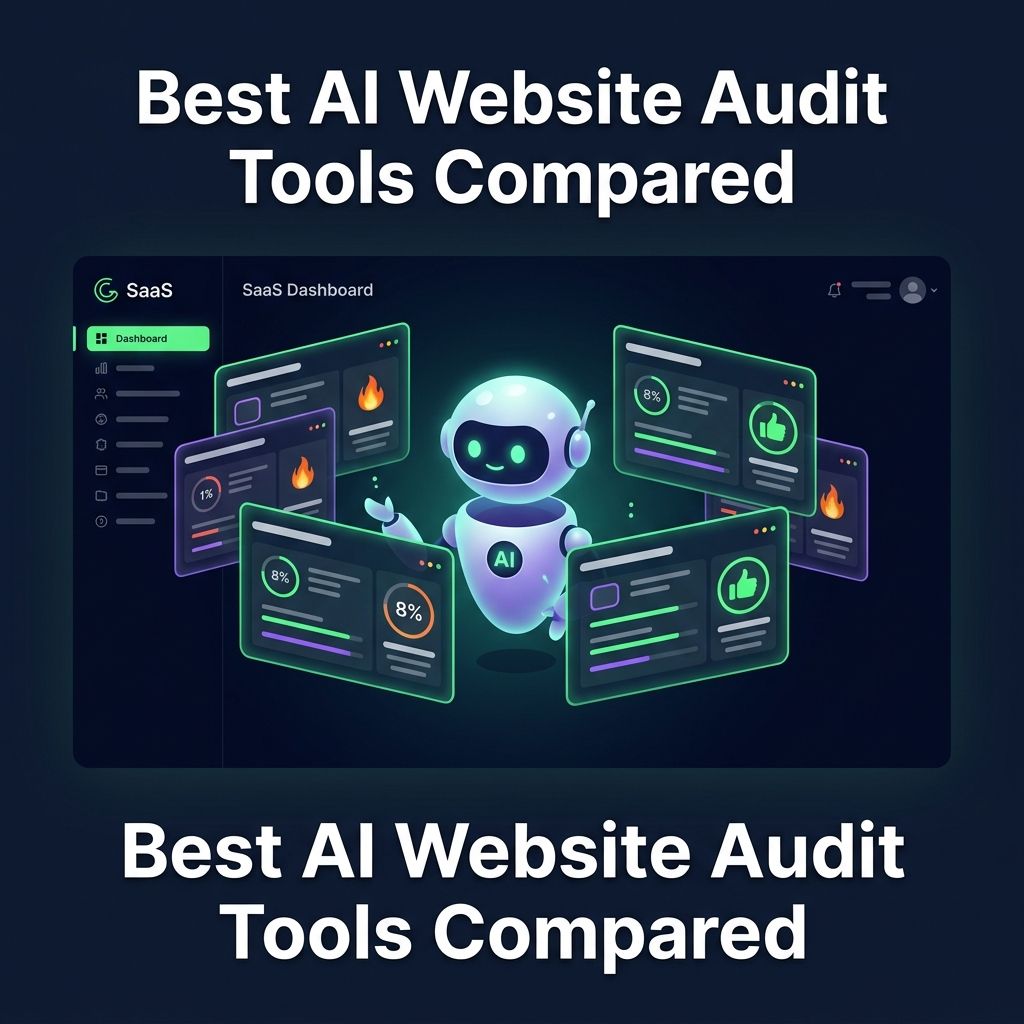AI website audit tools comparison dashboard for SavageAudit