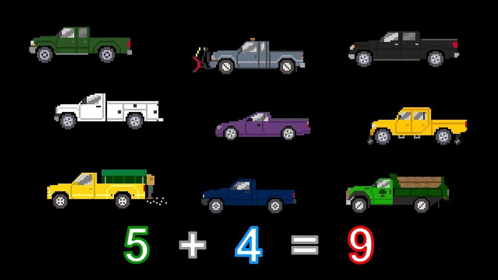 Screenshot of Vehicle Math - Addition 2