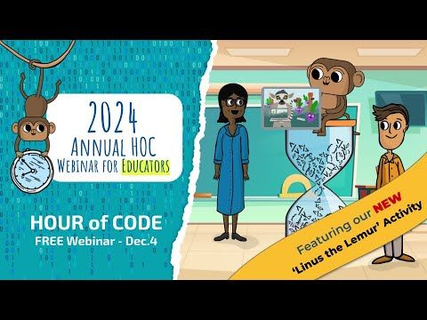 Screenshot of 2024 CodeMonkey Hour of Code Webinar Screenshot of 2024 CodeMonkey Hour of Code Webinar