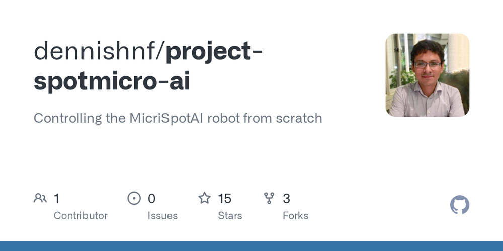 Screenshot of Project SpotMicro AI Screenshot of Project SpotMicro AI