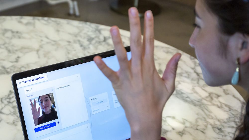 Screenshot of Teachable Machine