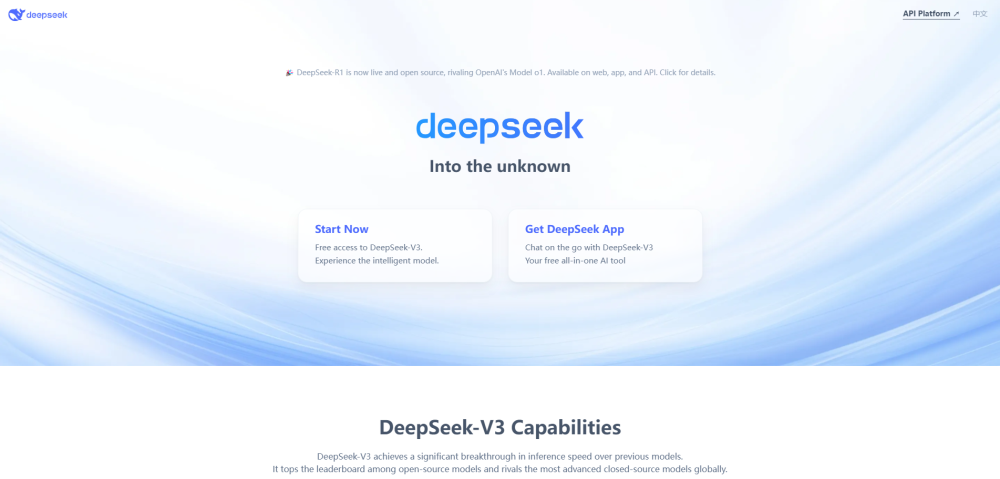 Screenshot of DeepSeek Screenshot of DeepSeek
