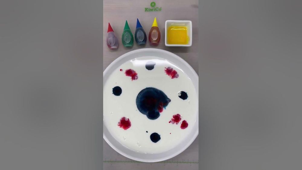 Screenshot of Colorful Milk Fireworks Science Experiment