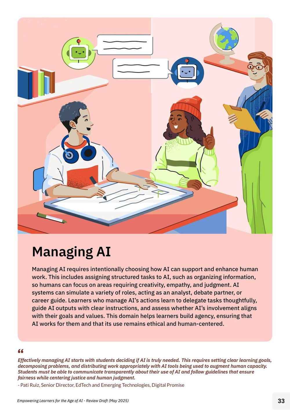 Screenshot of Managing AI