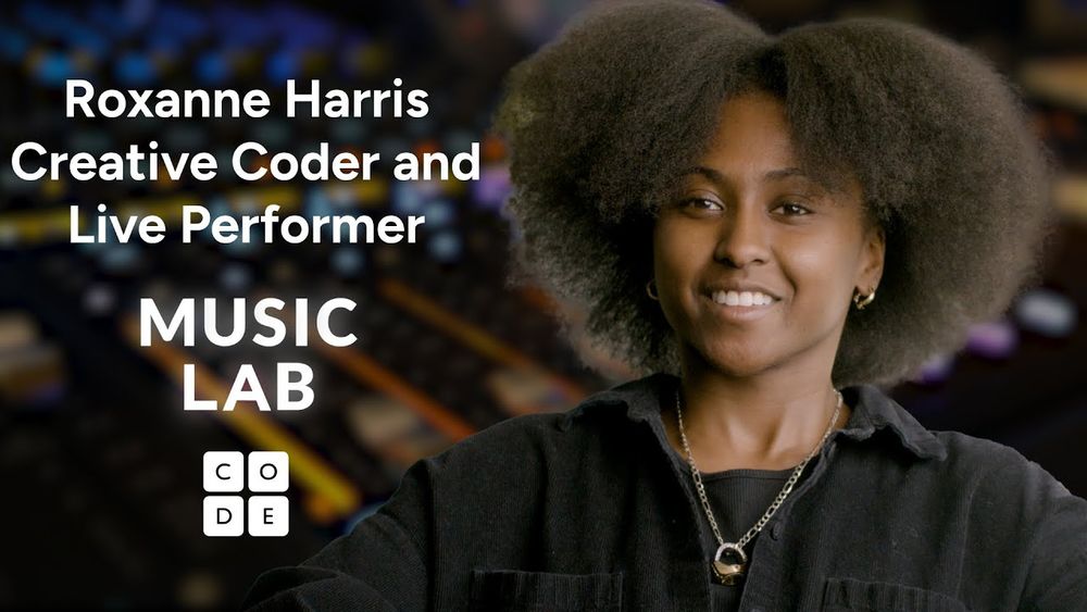 Screenshot of Music Lab: Roxanne Harris, Creative Coder and Live Performer
