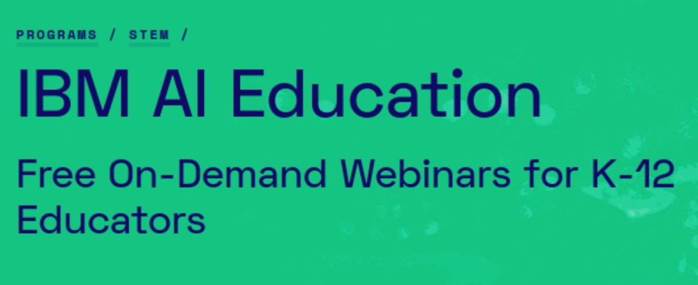 Screenshot of IBM AI Education