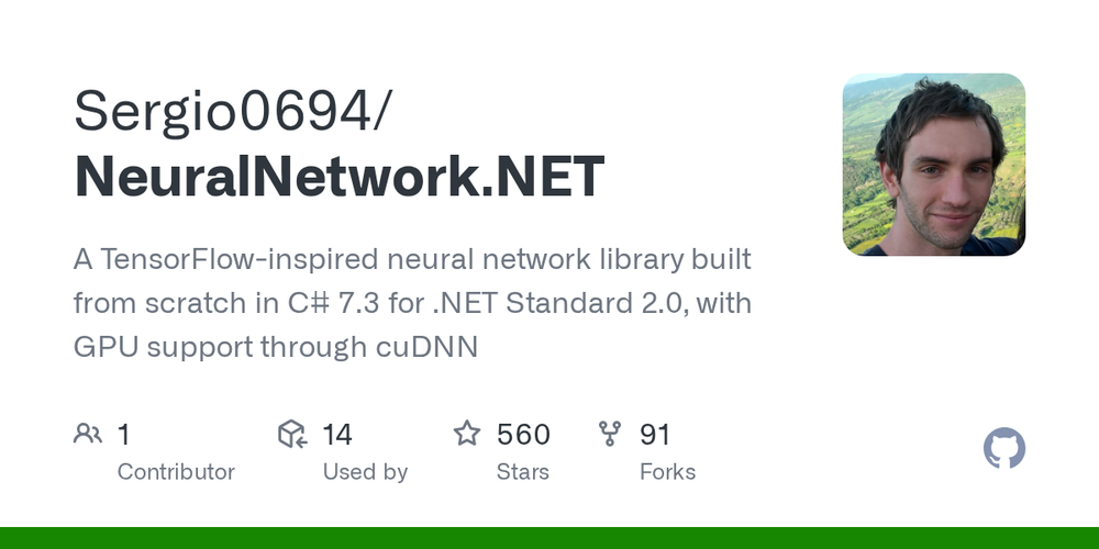 Screenshot of NeuralNetwork.NET