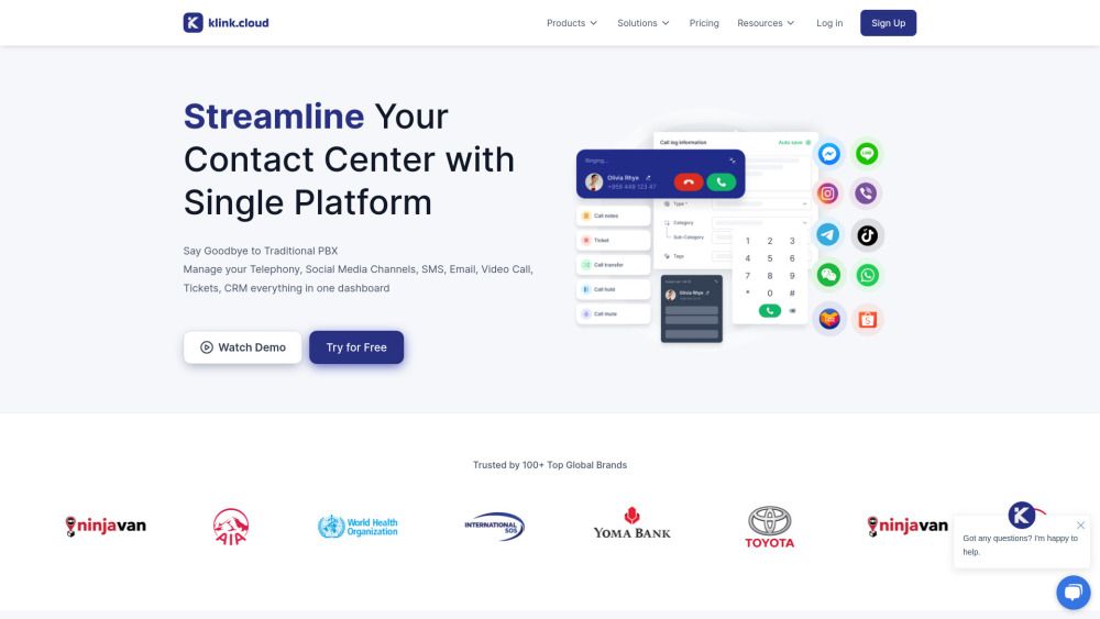 Screenshot of klink.cloud Screenshot of klink.cloud