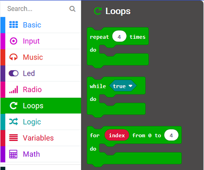 Screenshot of Activity: Loops Demos