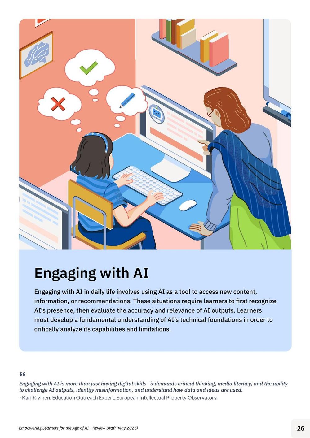 Screenshot of Engaging with AI