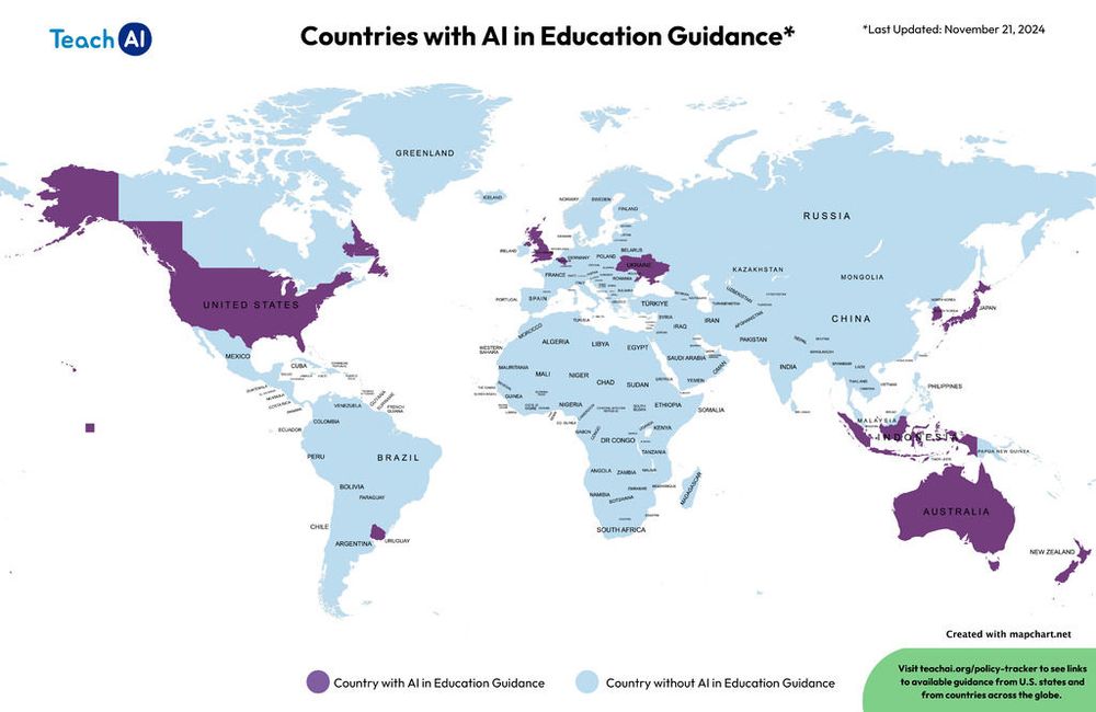 Screenshot of Countries with AI in Education Guidance Screenshot of Countries with AI in Education Guidance