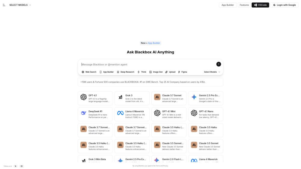 Screenshot of BLACKBOX.AI Screenshot of BLACKBOX.AI