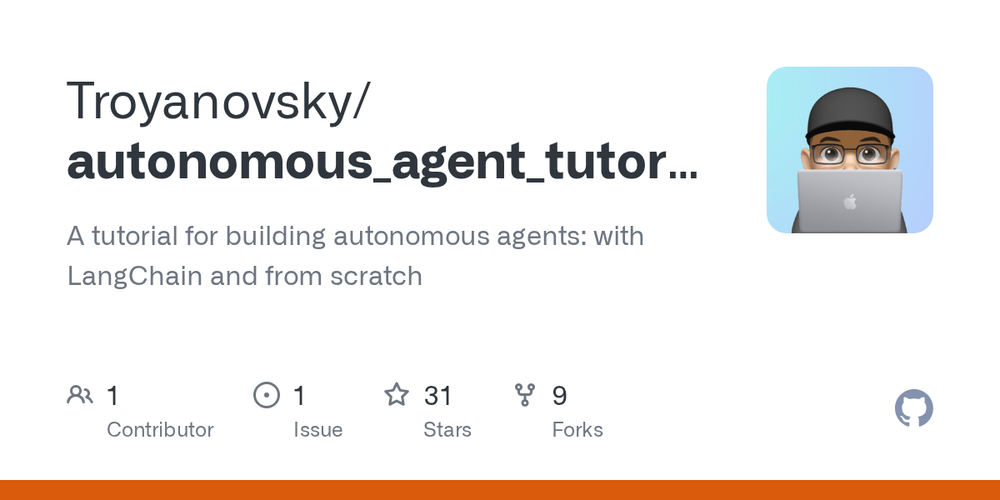Screenshot of Autonomous Agent Tutorial