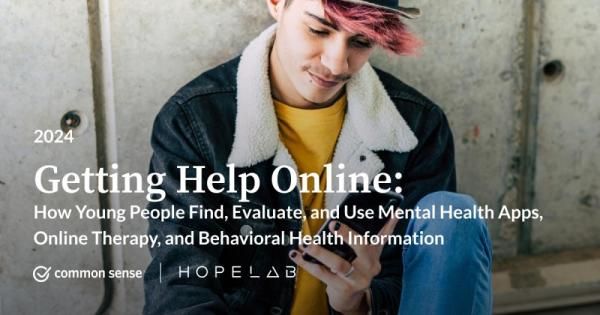 Screenshot of Getting Help Online: Mental Health Resources for Youth