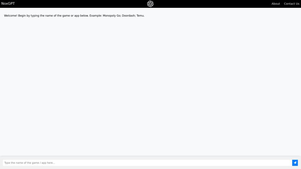 Screenshot of NoxGPT