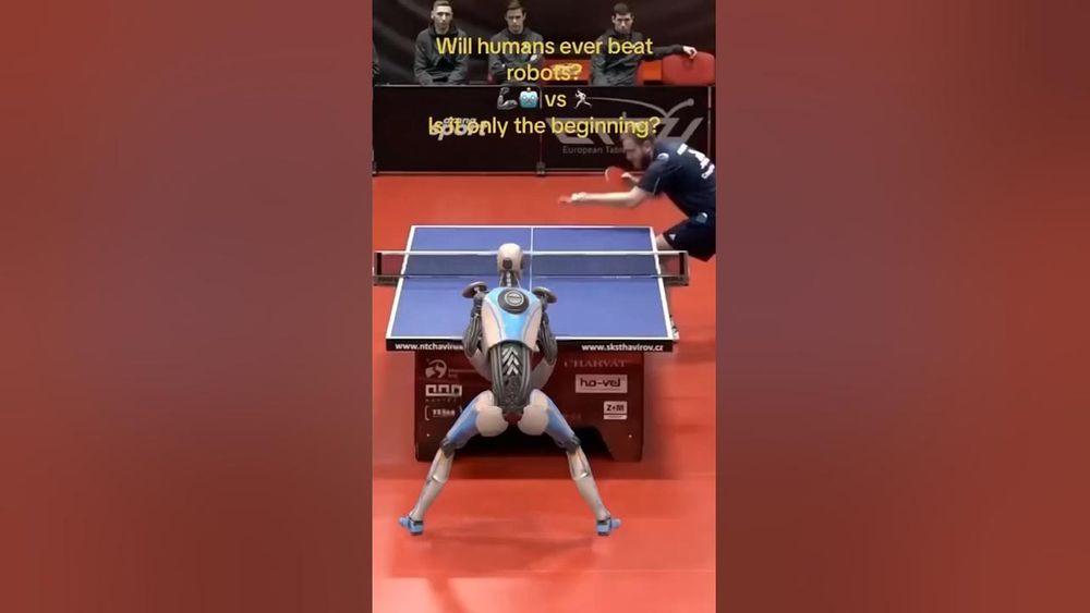Screenshot of Ai Robots Taking Over Ping Pong Screenshot of Ai Robots Taking Over Ping Pong