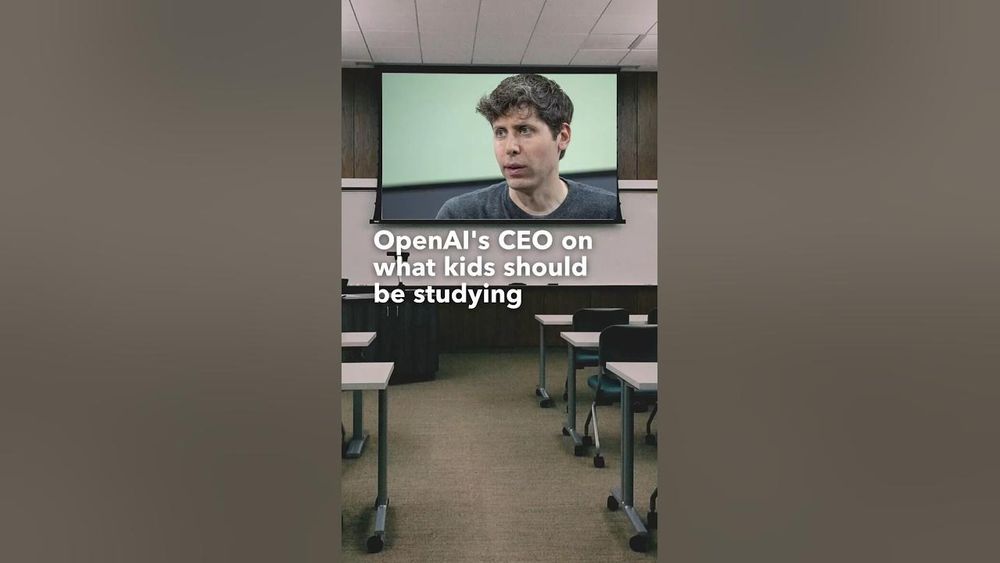 Screenshot of OpenAI's CEO on What Kids Should Be Studying Screenshot of OpenAI's CEO on What Kids Should Be Studying