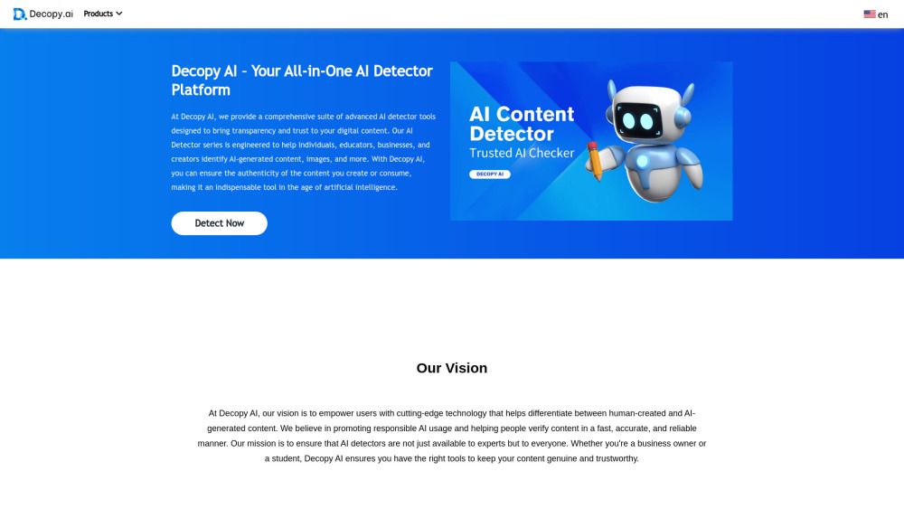Screenshot of Decopy AI Screenshot of Decopy AI